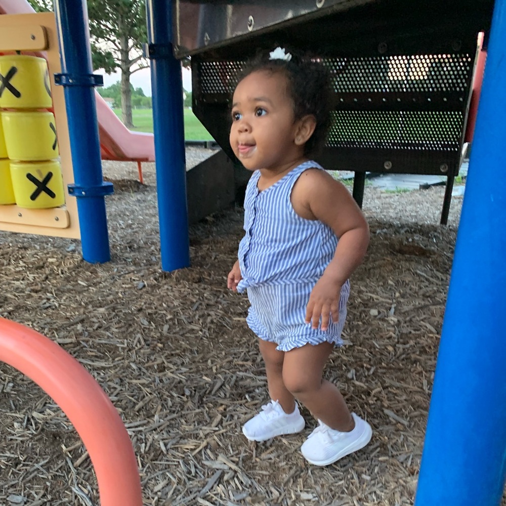 Blue romper